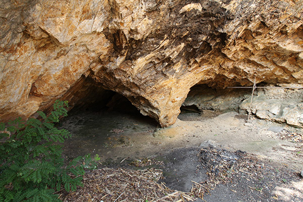 写真:権現山洞窟住居跡